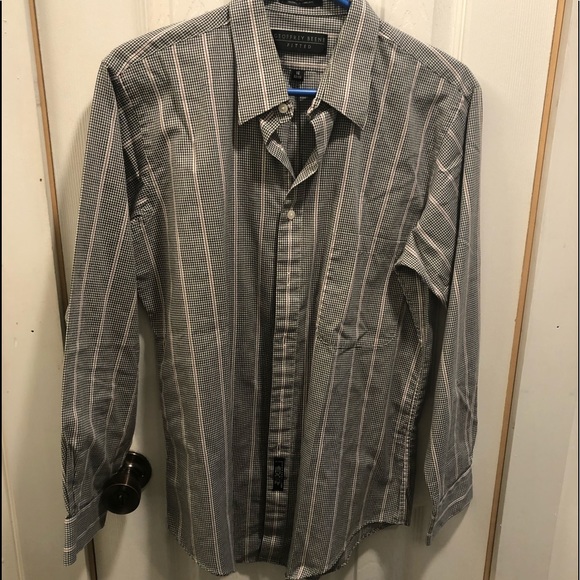 Geoffrey Beene Men’s Size 16 32/34 Fitted Shirt - Picture 1 of 6